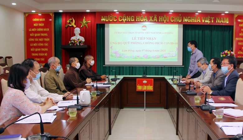 Thiền viện Trúc Lâm Yên Tử - Đà Lạt trao trên 140 triệu đồng ủng hộ Quỹ phòng chống dịch Covid-19