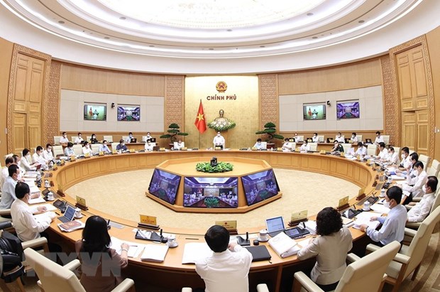 Quang cảnh Phiên họp Chính phủ thường kỳ tháng 5