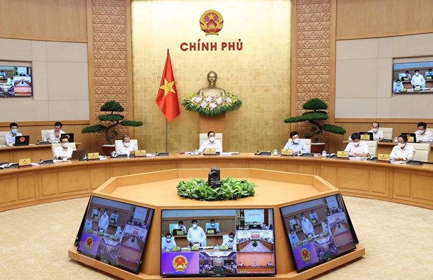 Thủ tướng Phạm Minh Chính chủ trì phiên họp. 