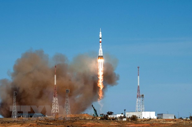 Tàu vũ trụ Soyuz MS-17 mang theo các nhà du hành Nga và Mỹ lên Trạm vũ trụ quốc tế (ISS)