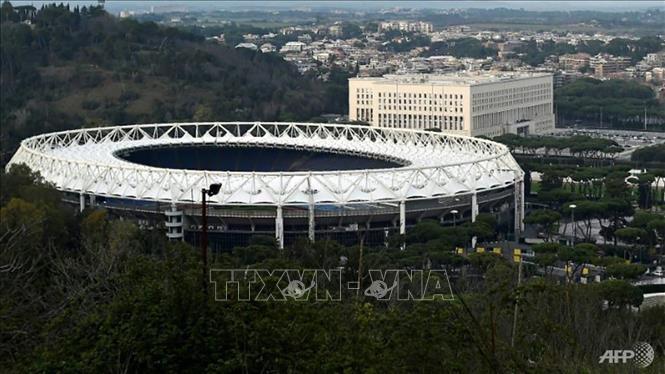 Sân vận động Stadio Olimpico ở Rome (Italy), nơi sẽ diễn ra trận đấu mở màn giải vô địch EURO 2020 giữa Thổ Nhĩ Kỳ và Italy vào ngày 11/6/2021