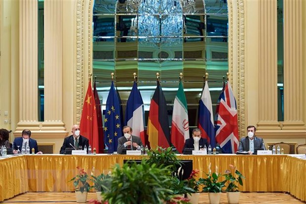 Toàn cảnh cuộc đàm phán giữa đại diện Iran và các cường quốc nhằm khôi phục thỏa thuận hạt nhân mang tên Kế hoạch hành động chung toàn diện (JCPOA) tại Vienna, Áo ngày 25/5/2021