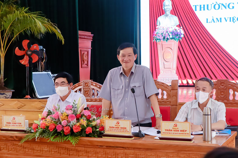 Thường trực Tỉnh ủy làm việc với huyện Đam Rông