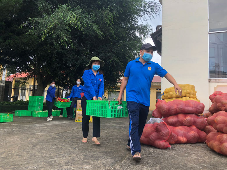 ĐVTN huyện Đức Trọng ủng hộ nông sản cho Thành phố Hồ Chí Minh