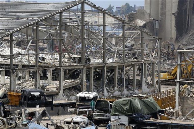 Hiện trường đổ nát sau vụ nổ tại Beirut, Liban, ngày 14/8/2020