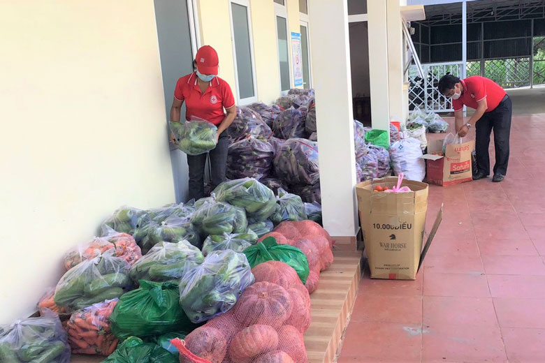 Di Linh: Hơn 200 tấn rau, củ, quả tiếp sức cho người dân các vùng dịch