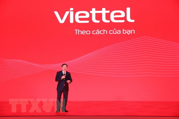 Thiếu tướng Lê Đăng Dũng, quyền Chủ tịch kiêm Tổng Giám đốc Tập đoàn Viettel, phát biểu tại lễ công bố nhận diện thương hiệu mới với sứ mệnh kiến tạo xã hội số.