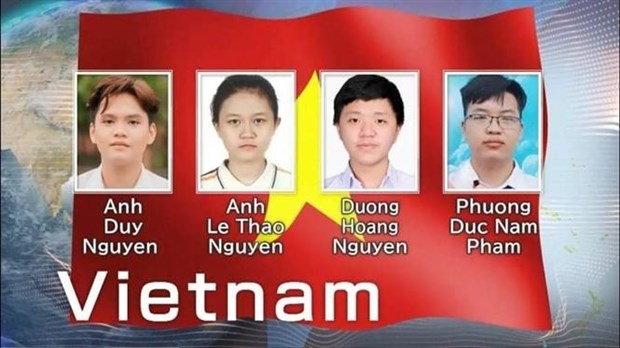Đội tuyển Việt Nam gồm 4 thí sinh dự thi trực tuyến tại Trường Đại học Sư phạm Hà Nội, đã mang về 3 huy chương Vàng và 1 huy chương Bạc