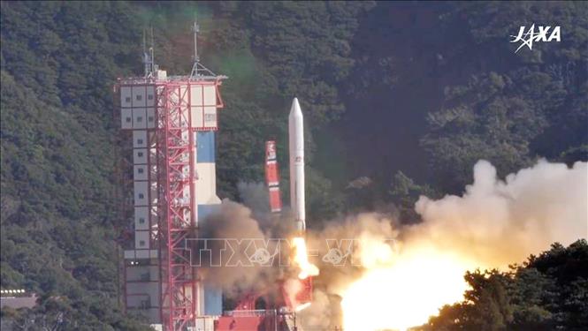 Vệ tinh Micro Dragon của Việt Nam được phóng lên từ tên lửa Epsilon số 4 của Nhật Bản, ngày 18/1/2019. Ảnh (tư liệu)