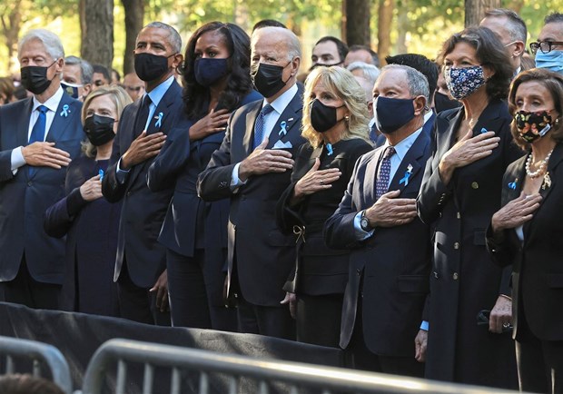 Tổng thống Joe Biden và một số cựu Tổng thống Mỹ tham dự lễ tưởng niệm