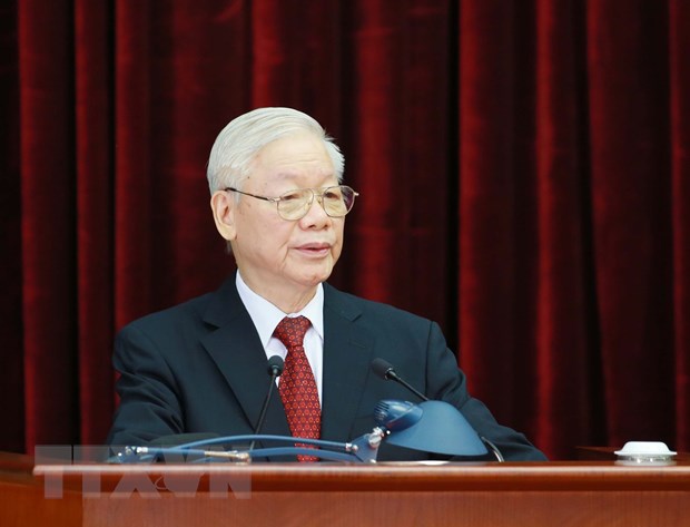 Tổng Bí thư Nguyễn Phú Trọng phát biểu khai mạc hội nghị