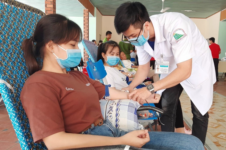 Nhờ làm tốt công tác tuyên truyền, vận động nên hàng năm huyện Đạ Tẻh đều đạt và vượt chỉ tiêu hiến máu tình nguyện được giao