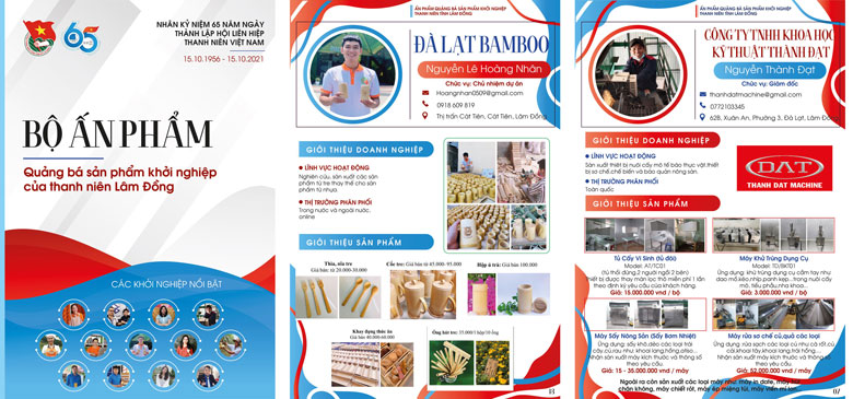 Ban hành ấn phẩm quảng bá sản phẩm khởi nghiệp của thanh niên Lâm Đồng
