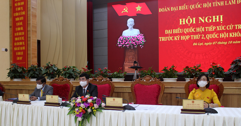 Đoàn ĐBQH Lâm Đồng tiếp xúc cử tri trước kỳ họp thứ hai Quốc hội khóa XV