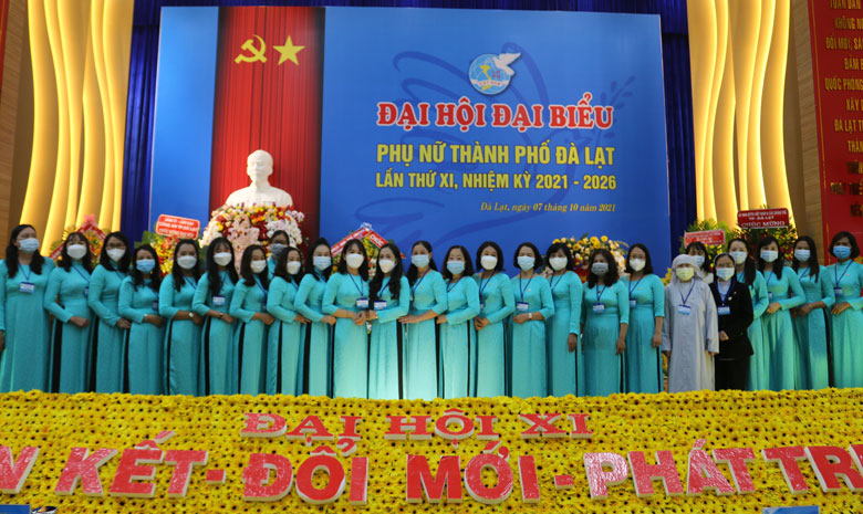 Ban Chấp hành Hội LHPN thành phố Đà Lạt khóa XI, nhiệm kỳ 2021 - 2026 ra mắt đại hội