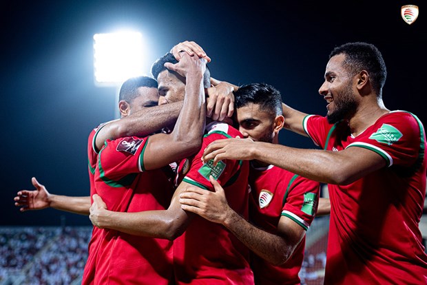 Oman đã có 6 điểm và vươn lên vị trí thứ 3 bảng B