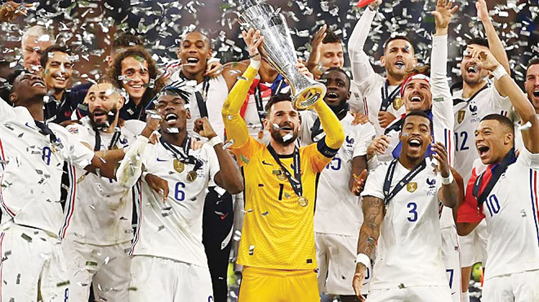 Đội tuyển Pháp giành Cúp vô địch tại UEFA Nations League 2021. Ảnh: Internet