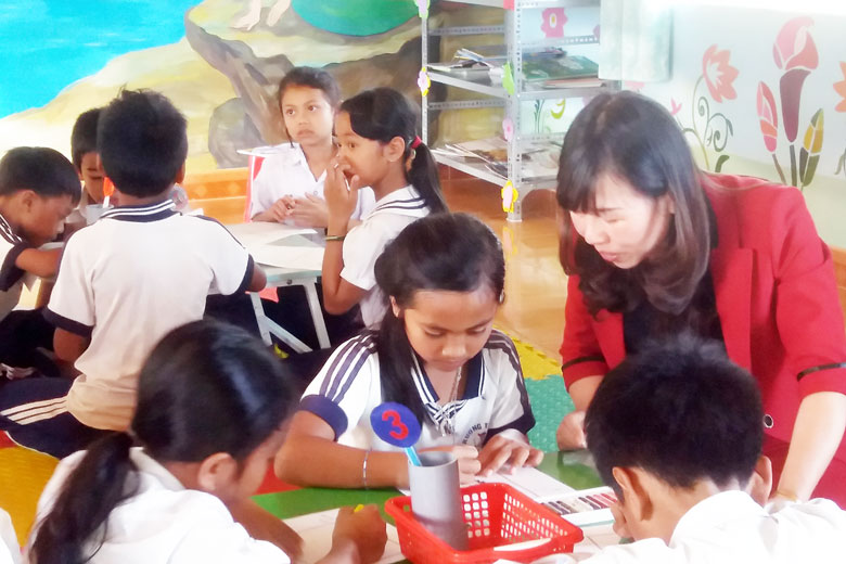Hoạt động theo Dự án RtR tại trường tiểu học ở huyện Di Linh