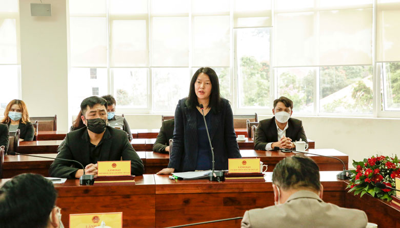 Bà Trần Thị Vũ Loan – Phó Chủ tịch UBND thành phố Đà Lạt đề nghị các doanh nghiệp du lịch hoạt động theo đúng các quy định hiện hành