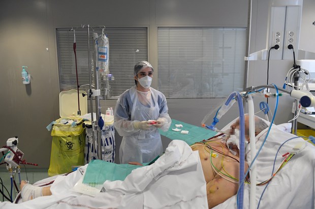 Điều trị cho bệnh nhân nhiễm COVID-19 tại bệnh viện ở Marseille, Pháp