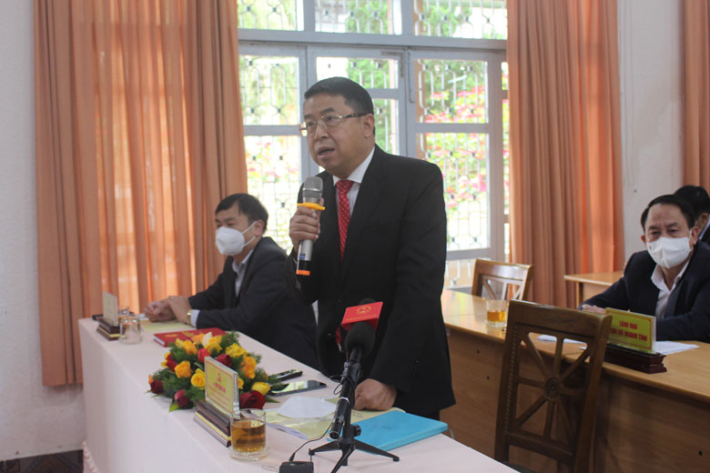 Chủ tịch UBND thành phố Đà Lạt Tôn Thiện San tiếp thu, giải trình những vấn đề thuộc thẩm quyền