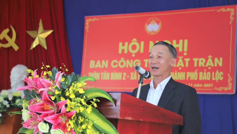 Đồng chí Trần Văn Hiệp – Chủ tịch UBND tỉnh Lâm Đồng phát biểu chức mừng tại Ngày hội