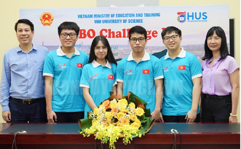  4 Học sinh của Việt Nam dự thi và đều giành huy chương tại kỳ thi Olympic Sinh học quốc tế năm 2021. Ảnh: KT