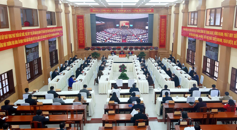 Toàn cảnh hội nghị văn hóa toàn quốc ở điểm cầu Lâm Đồng