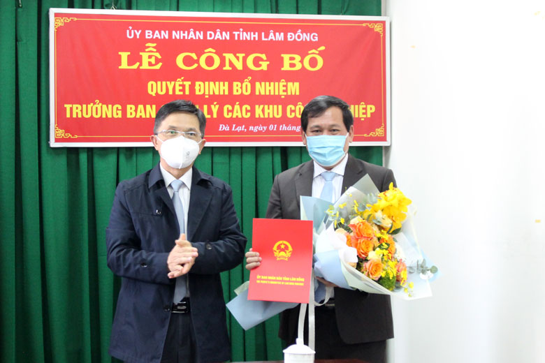 Ông Võ Văn Phương được bổ nhiệm làm Trưởng Ban Quản lý các khu công nghiệp tỉnh Lâm Đồng