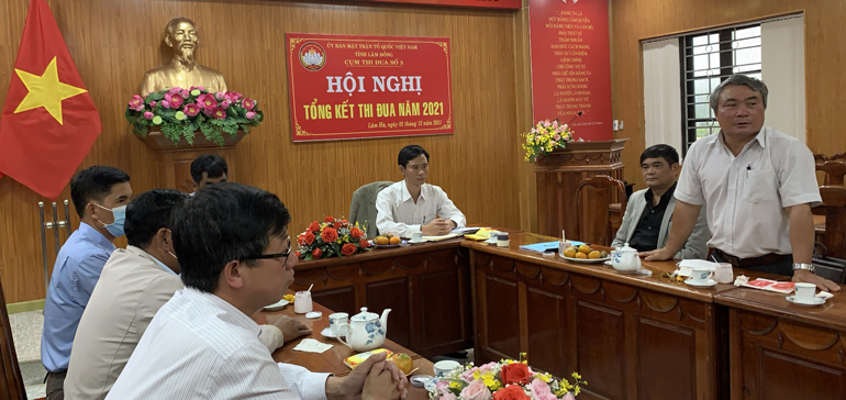 Giao ban Cụm thi đua số 3 Ủy ban MTTQ Việt Nam tỉnh Lâm Đồng