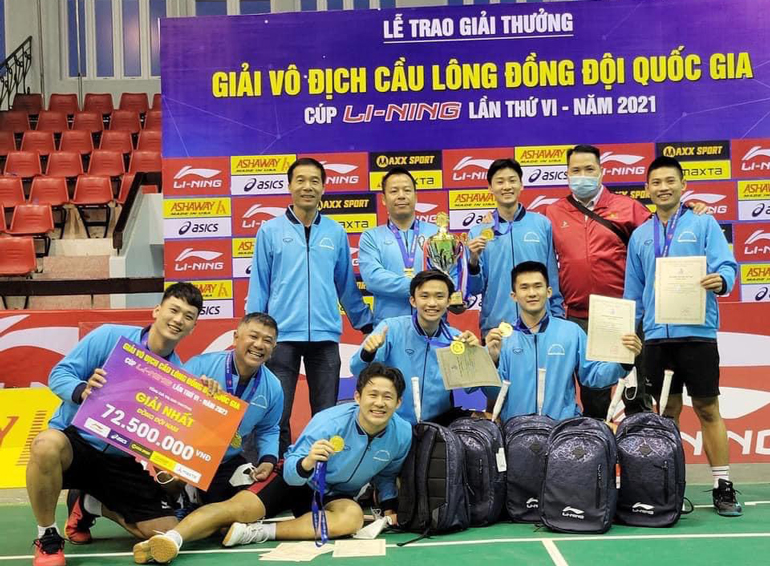 Lâm Đồng giành tấm HCV lịch sử tại Giải Vô địch Cầu lông đồng đội quốc gia