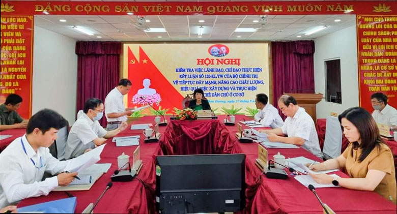 Đoàn kiểm tra của BTV Tỉnh ủy làm việc với lãnh đạo huyện Đơn Dương về thực hiện quy chế dân chủ ở cơ sở