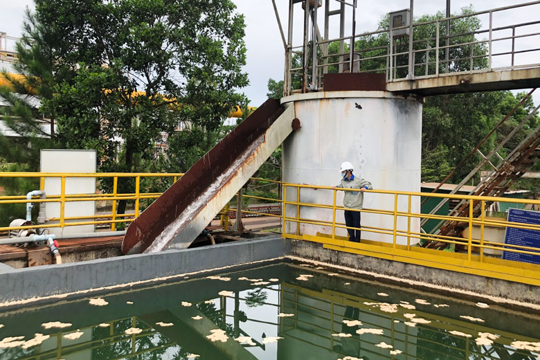Hệ thống xử lý nước thải tuần hoàn của Công ty Nhôm Lâm Đồng