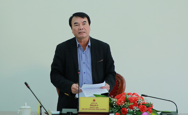 Phó Chủ tịch UBND tỉnh Lâm Đồng Phạm S kết luận hội nghị