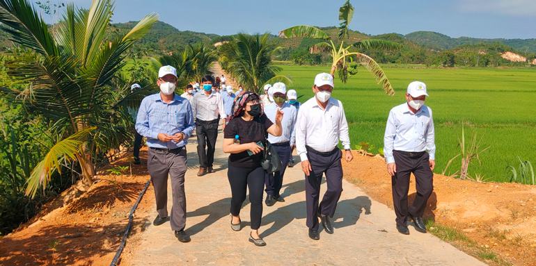 Kiểm tra, thẩm định công tác xây dựng nông thôn mới tại huyện Cát Tiên