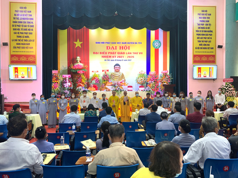 Ban Trị sự Giáo hội Phật giáo Việt Nam huyện Đạ Tẻh nhiệm kỳ 2021 – 2026 ra mắt Đại hội