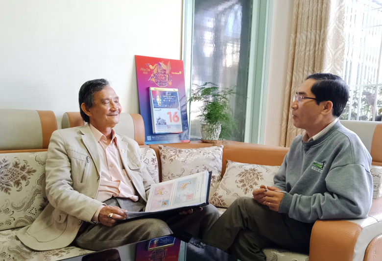 Nhà sưu tập Lê Văn Mưu (Mưu Lê) trò chuyện với tác giả về bộ tem Tết đúng vào ngày 16/1/2022 - Ngày mà cách đây 60 năm Bưu chính Việt Nam phát hành bộ tem Tết đầu tiên