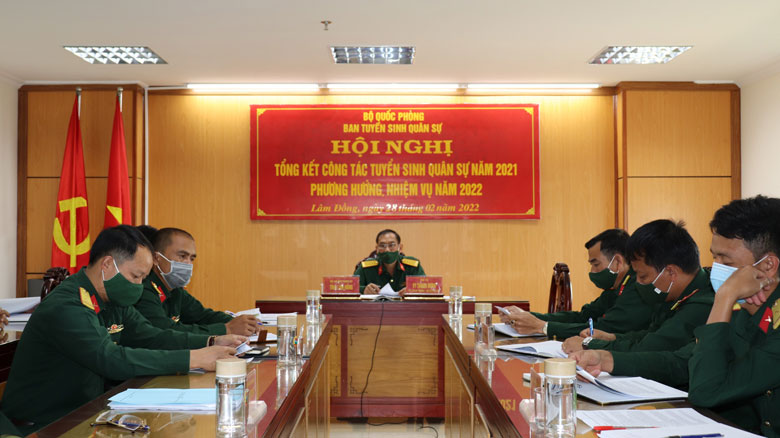 Điểm cầu Bộ Chỉ huy Quân sự tỉnh Lâm Đồng