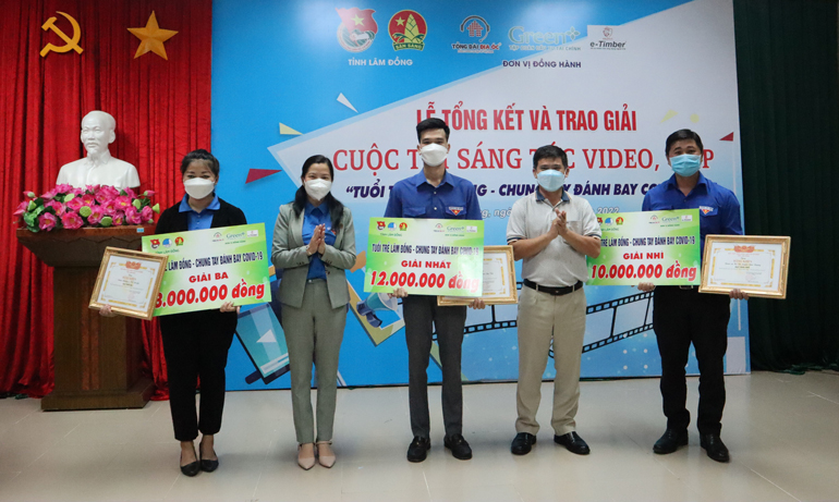 Đoàn Thị trấn Đạ Tẻh đạt giải Nhất Cuộc thi sáng tác video clip ''Tuổi trẻ Lâm Đồng - Chung tay đánh bay Covid-19''