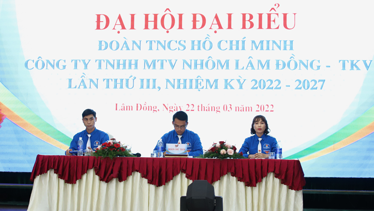 Đại hội Đại biểu Đoàn TNCS Hồ Chí Minh Công ty Nhôm Lâm Đồng thành công tốt đẹp