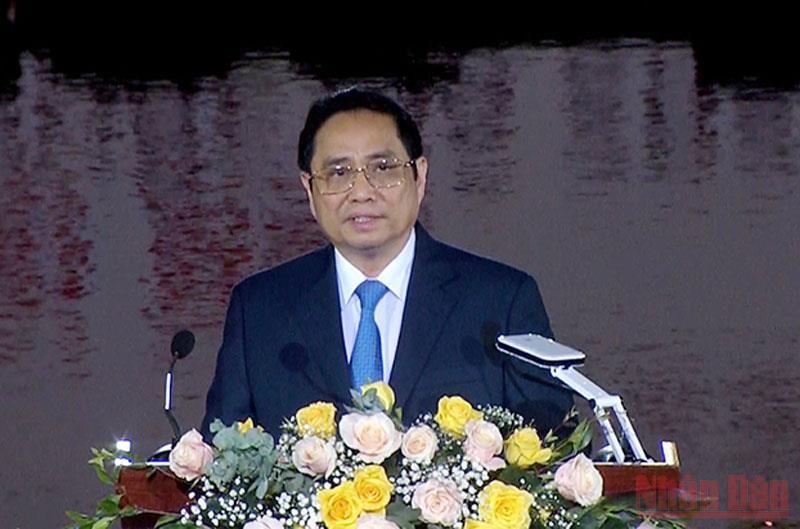 Thủ tướng Phạm Minh Chính phát biểu tại lễ khai mạc.
