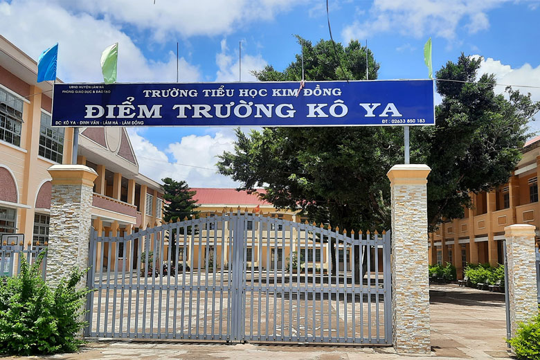 Điểm Trường Tiểu học Kim Đồng huyện Lâm Hà (năm học 2021-2022).