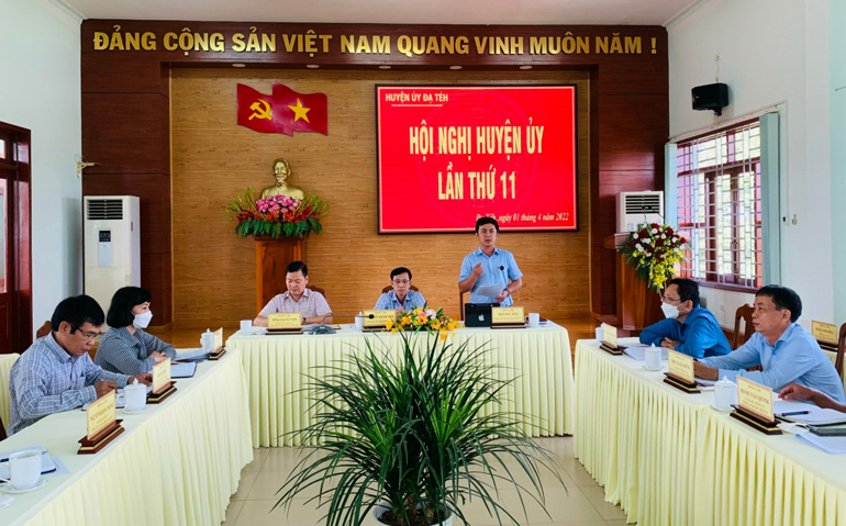 Đạ Tẻh tổ chức hội nghị Huyện ủy lần thứ 11