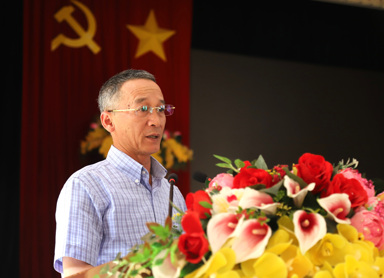 Chủ tịch UBND tỉnh Lâm Đồng Trần Văn Hiệp phát biểu chỉ đạo tại buổi làm việc với huyện Bảo Lâm