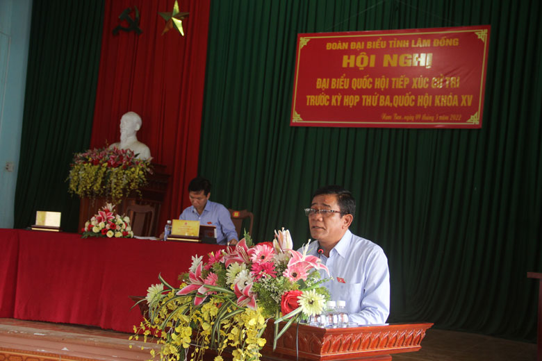 Ông K, Nhiễu thông tin đến cử tri địa phương dự kiến nội dung chủ yếu của Kỳ họp thứ 3, Quốc hội khóa XV; khái quát về tình hình kinh tế - xã hội Quý I năm 2022 của cả nước và 4 tháng đầu năm của tỉnh Lâm Đồng