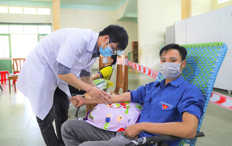 ĐVTN TP Bảo Lộc là một trong những lực lượng nòng cốt tham gia hiến máu nhân đạo