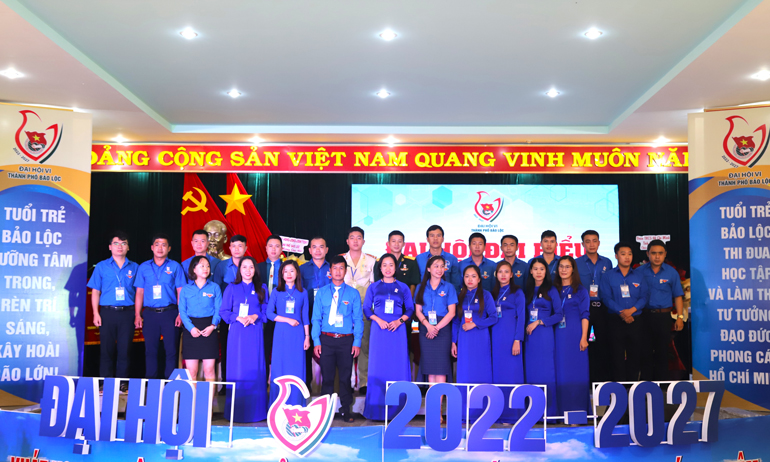 Ban Chấp hành Đoàn TNCS Hồ Chí Minh TP Bảo Lộc khóa VI, nhiệm kỳ 2022 – 2027 ra mắt Đại hội