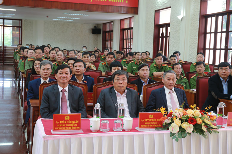 Lãnh đạo Bộ Công an cùng lãnh đạo tỉnh Lâm Đồng tham dự lễ