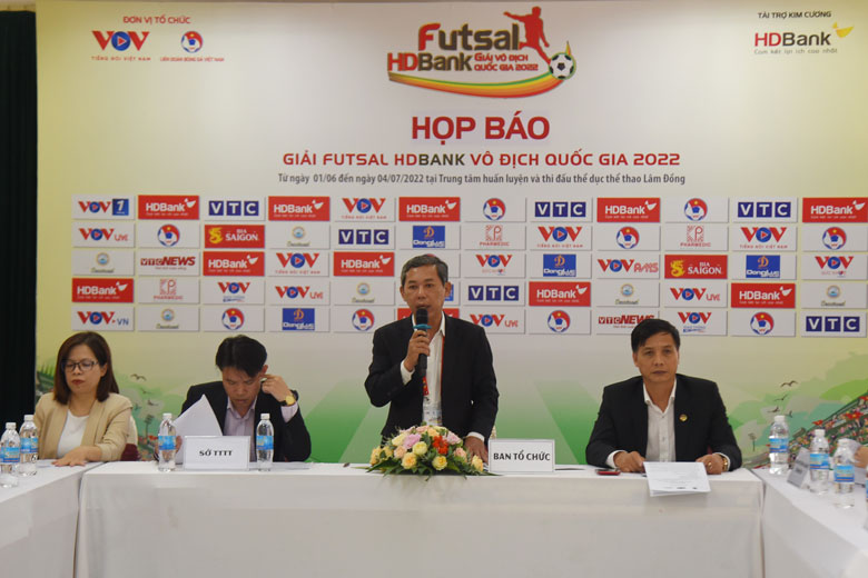 Họp báo giải Futsal HDBank vô địch quốc gia 2022 tại TP Đà Lạt