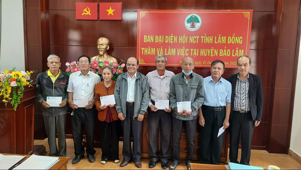 Ban Đại diện Hội Người cao tuổi tỉnh Lâm Đồng làm việc tại Bảo Lâm